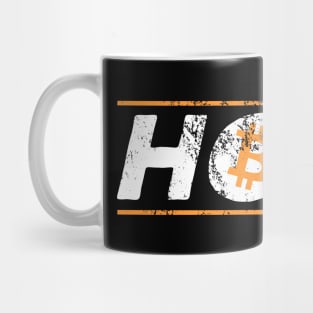 Vintage HODL Bitcoin Crypto Hold BTC Distressed Mug